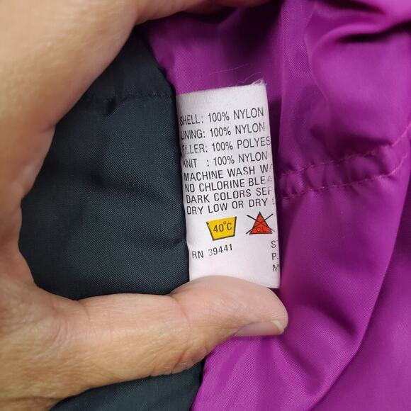 Vintage Inside Edge Women Puffer Zip-Up Coat Size Medium - Picture 9 of 10